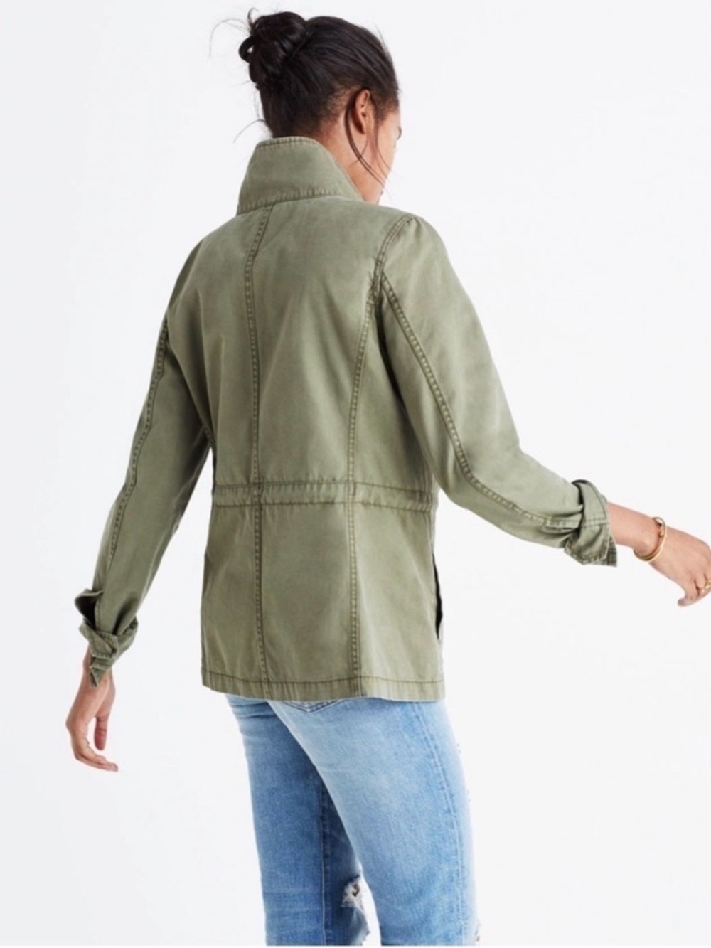 Madewell Utility Jacket Military Lightweight Casual Layer Jacket Size XS - Picture 5 of 10